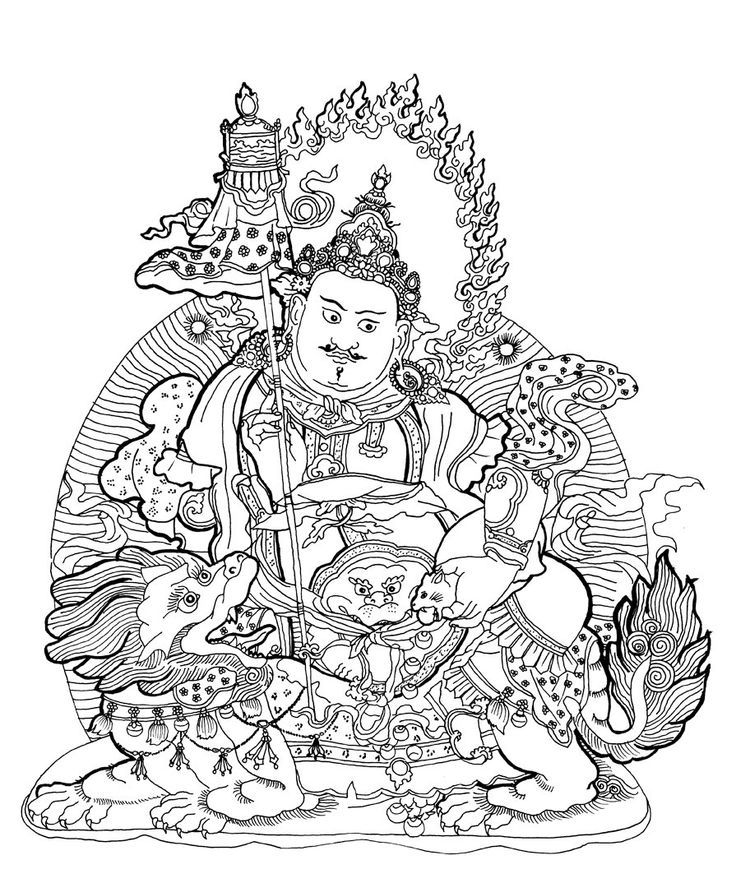Plansa de colorat cu Buddha 6 26
